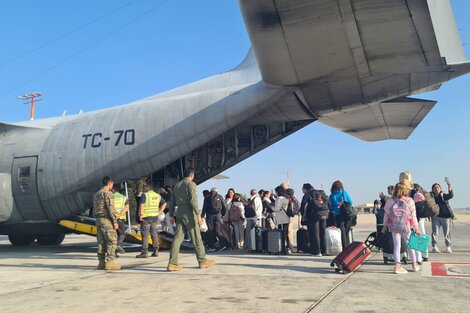 Aterrizó en Roma el primer vuelo con argentinos evacuados desde Israel