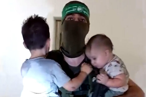 Hamas difundió videos con niños secuestrados