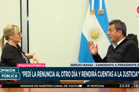 Sergio Massa: "Bullrich nunca le pidió la renuncia a Gerardo Milman"