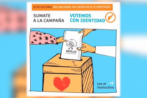 Abuelas lanza la campaña Votemos Con Identidad