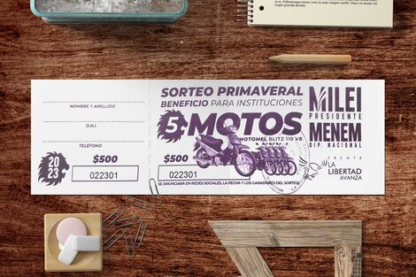 Libertad Avanza promueve una rifa de Milei en las escuelas de La Rioja 