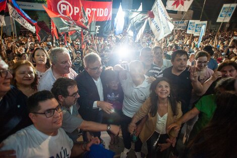 Festejo oficialista en Catamarca.