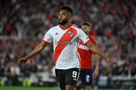 Borja metió un doblete en el Monumental ante el Rojo. Imagen @RiverPlate.