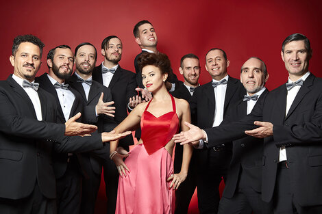 Elizabeth Karayekov Big Band tiene 14 músicos. (Fuente: Andy Cherniavsky)