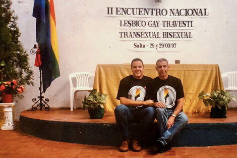 Pedro Paradiso Sottile y Cesar Cigliutti en el Segundo Encuentro, que se desarrolló en Salta en el 97.
