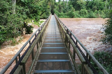 Cataratas del Iguazú: la impresionante crecida del río provocó el cierre del acceso al parque