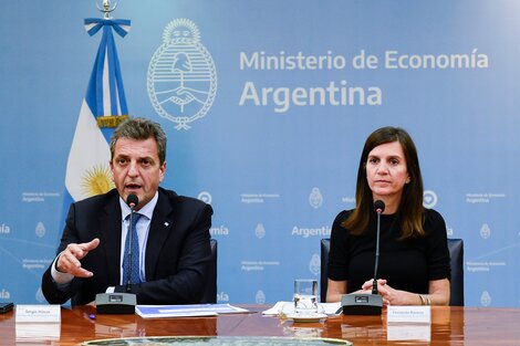 Sergio Massa y Fernanda Raverta. Foto: ANSES