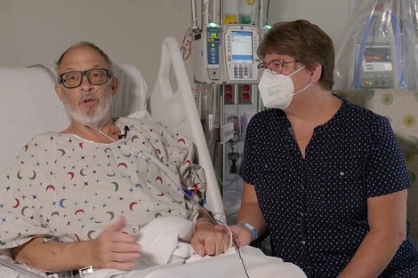 El hombre había sido considerado no apto para un trasplante de corazón humano por su avanzada enfermedad cardíaca. Imagen: Universidad de Maryland.