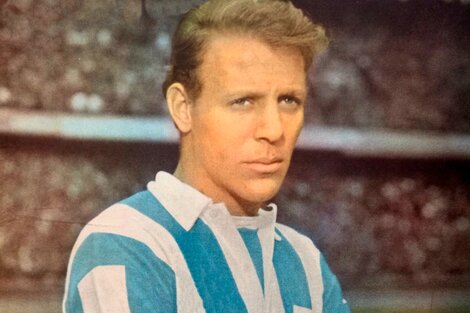 Federico Sacchi con la camiseta de Racing, donde fue campeón en 1961