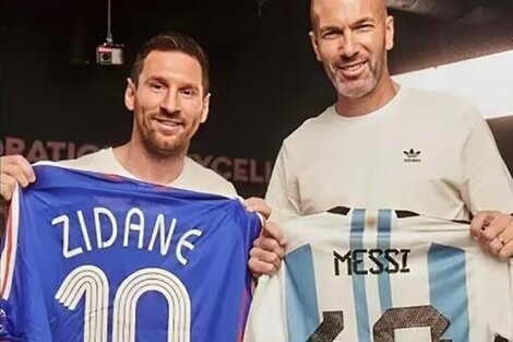 Messi y Zidane intercambiaron camisetas