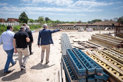 Tigre: Julio Zamora supervisó la construcción de una nueva planta de tratamiento de efluentes líquidos