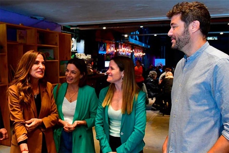 La ministra Tolosa Paz con la diputada De Ponti y los concejales Caren Tepp y Juan Monteverde.