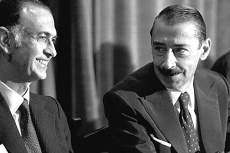 Martínez de Hoz y Videla, el ministro de Economía y el presidente de facto de la dictadura cívico militar