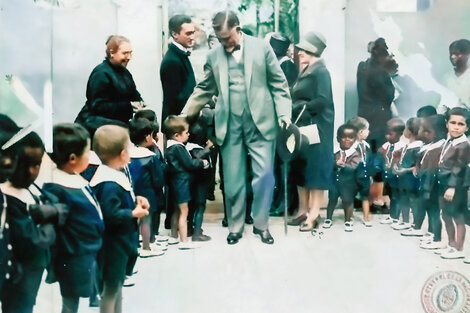 Niños afrobrasileros y la visita presidencial