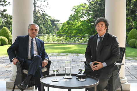 Alberto Fernández y Javier Milei se reunieron en Olivos el último martes.