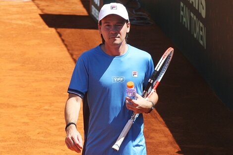 Guillermo Coria, capitán del equipo argentino de Copa Davis