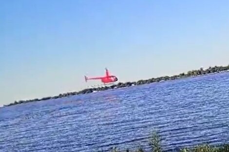 Un helicóptero se estrelló en el Río Paraná y murió un expiloto de TC