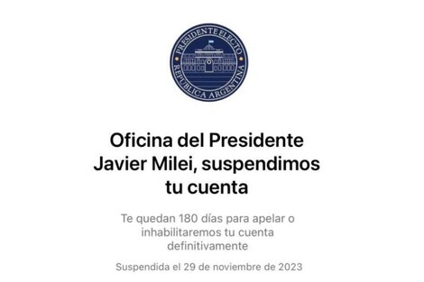 Instagram le suspendió la cuenta a la "Oficina" de Milei