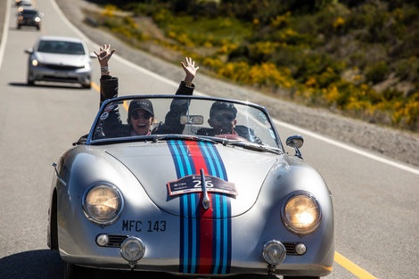 Los autos históricos anduvieron por rutas del sur del país.