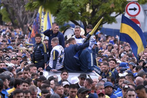 Román le habló a los hinchas de Boca.