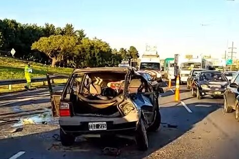 Triple choque en la Panamericana: demoras y tres heridos