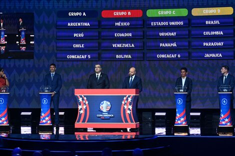 Quedaron conformados los cuatro grupos de la Copa América Estados Unidos 2024