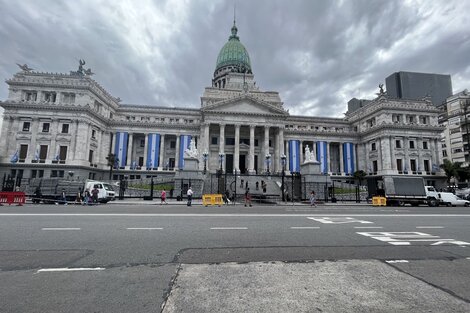 El Congreso, escenario donde se efectivizará la asunción del presidente electo Javier Milei (Fuente: AFP)