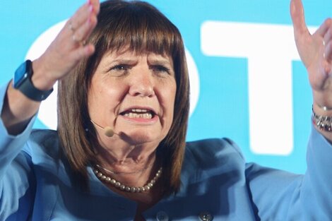 Patricia Bullrich, ministra de Seguridad. 