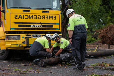 Las ráfagas de más de 100 km/h causaron múltiples destrozos. Imagen: GCBA.