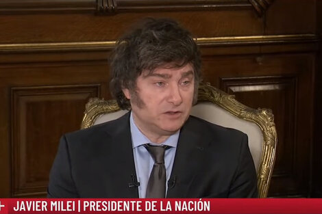 Javier Milei en un nuevo reportaje en un medio amigo.