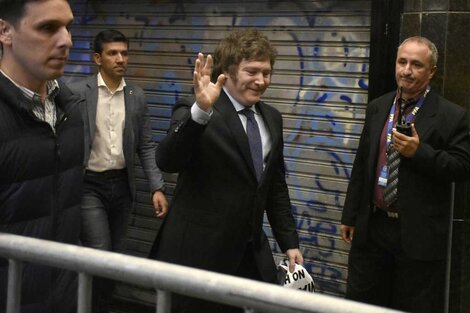 Javier Milei junto a Patricia Bullrich y Mauricio Macri.