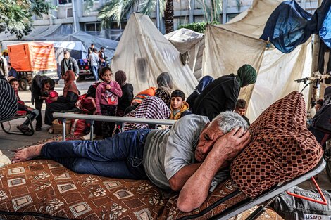 Un campo de refugiados dentro de un megacampo de refugiados en Jan Junis.