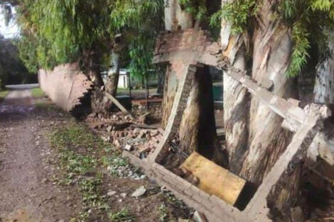 Un temporal arrasó parte de Guachipas