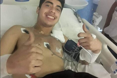 Habló el joven alcanzado por un rayo: "Se me apagó la luz y desperté en el hospital" 