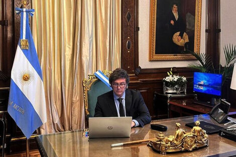 Javier Milei se peleó con una cuenta fake de Axel Kicillof