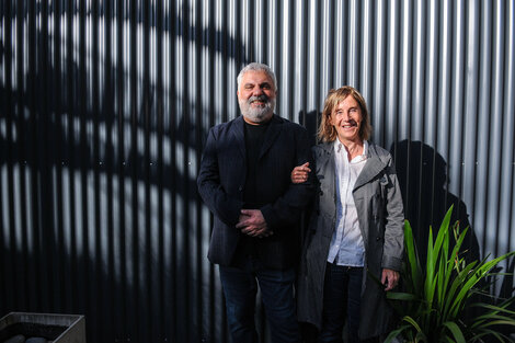 Alejandro Tantanian junto a María Negroni. 