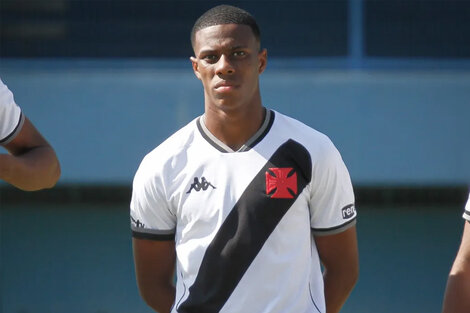 Lucas Eduardo, capitán del Vasco da Gama sub-20. Imagen: Matheus Lima/Vasco da Gama.