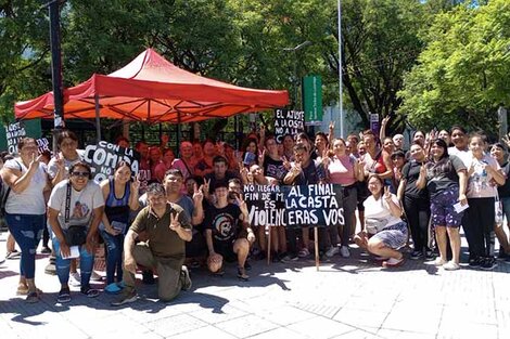 El Movimiento Evita fue una de las organizaciones sociales que movilizó ayer.