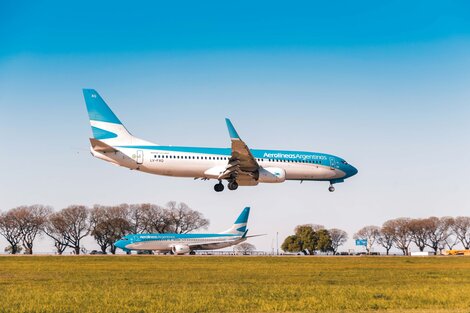 Vuelos cancelados y reprogramados por el paro. Imagen: Aerolíneas Argentinas.