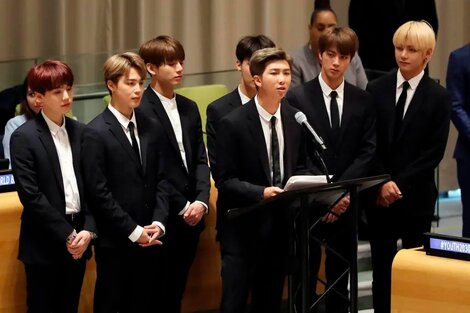 La banda de k-pop BTS batió records en todo el mundo.  (Fuente: EFE)