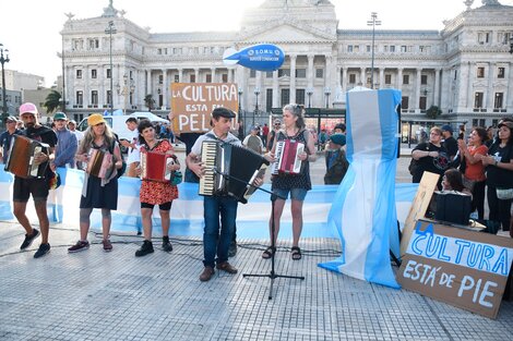 El Congreso es en estos días epicentro de la resistencia cultural. (Fuente: Télam)