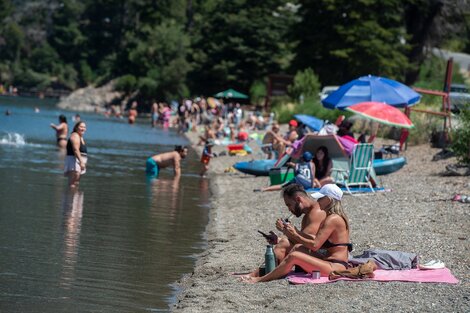 Agobiante calor en Bariloche