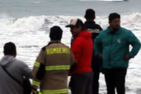 La playa Marbella, en Valparaíso, el lugar donde desapareció David, el pasado domingo. Imagen: Bio Bio Chile.