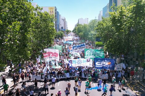 La movilización marplantense fue una de las más grandes del interior provincial.  