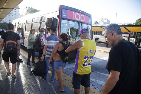 Las líneas de colectivos, de paro en todo el país