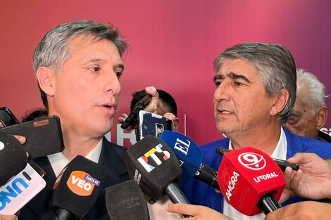 El anuncio corrió por cuenta de los ministros Pablo Olivares y Fabián Bastia. (Fuente: Prensa Gobernación)