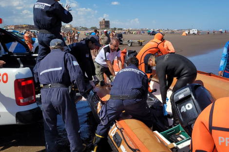 El cuerpo fue trasladado a Tres Arroyos para continuar las tareas de reconocimiento.