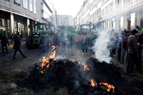 Los agricultores paralizan Bruselas