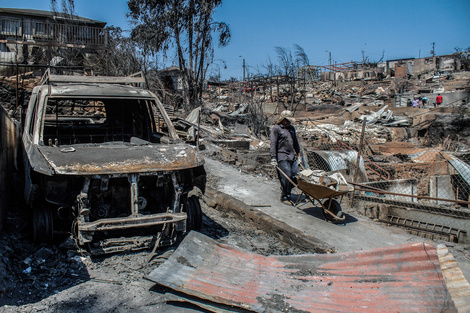 El Estado chileno socorre a las víctimas del fuego