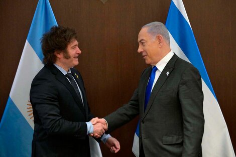 Javier Milei junto a Benjamin Netanyahu.